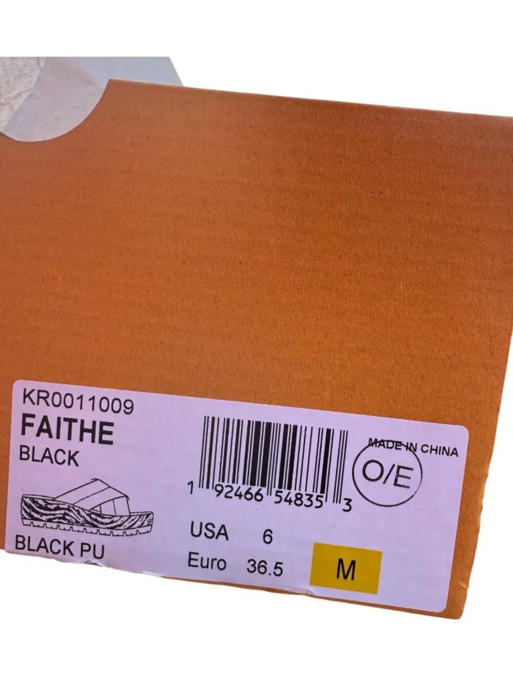 Korks Faithe Black Size 6 M Eu 36.5 Slip On Crossover 2